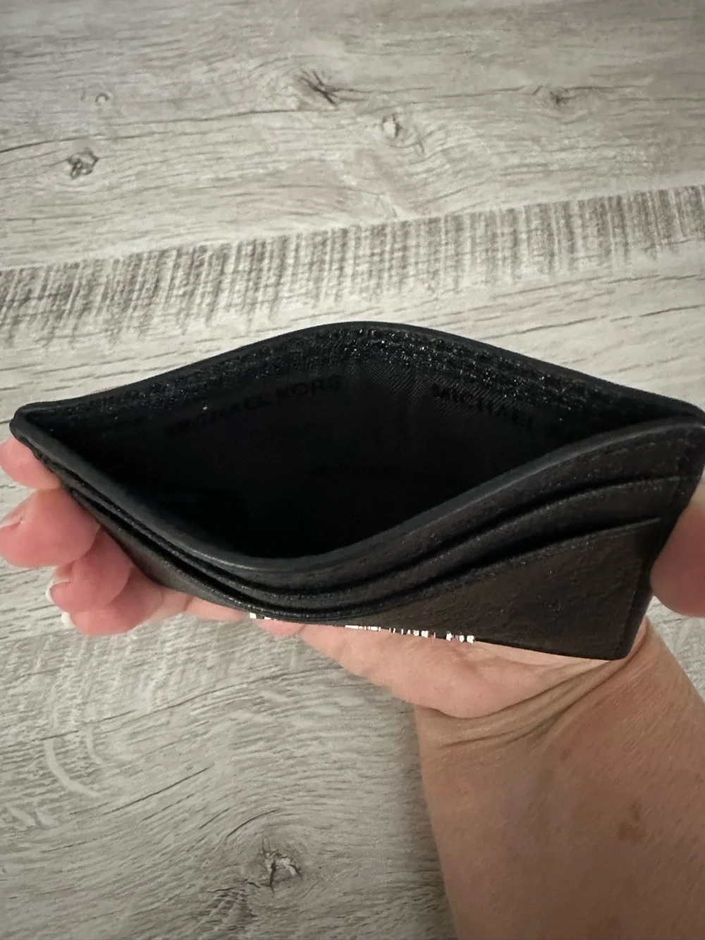 Michael Kors Jet Set Pebble Leather Credit Card/Cash Holder